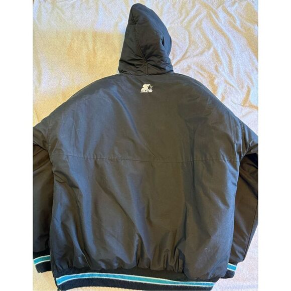 SJ Sharks Size Large Starter Jacket Zip Up Vintage San Jose NHL - Picture 9 of 9